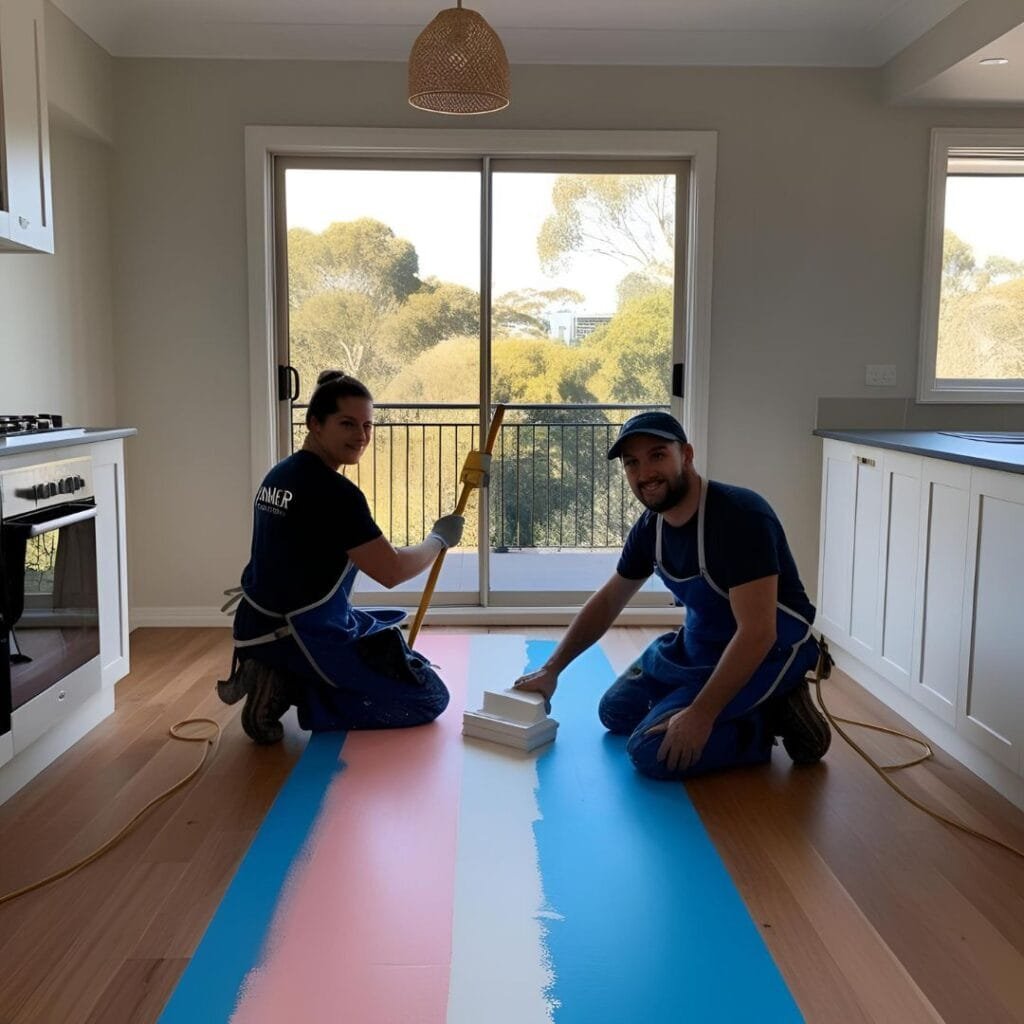 Painted terrace homes in Sydney's Inner West